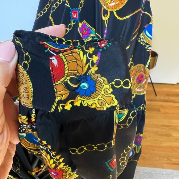 Vintage Marlis Silky Women's Shirt – 1980s-90s - Picture 11 of 13